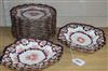 A Royal Crown Derby Imari pattern dessert service, No. 3679,                                                                           