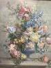 A*F*W*, watercolour, Still life of mixed flowers in an urn, initialled, 69 x 57cm                                                                                                                                           