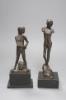 Enzo Plazzotta, Two bronze figural statues, 'Spirit of Rebellion' and another, c.1977, tallest 29cm                                                                                                                         