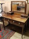 An Edwardian inlaid mahogany dressing table W.107cm                                                                                    