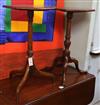 Two mahogany tripod tables W.40cm and W.41cm                                                                                           