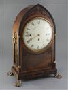 An early 19th century ebony inlaid mahogany quarter chiming bracket clock, Handley & Moore for French, Royal Exchange, No.2995, 19.75in