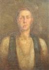 William Shackleton (1872-1933) Portrait of a young man 25.5 x 19.25in. unframed                                                        