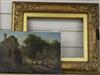 Early 19th century English School, oil on panel, figures in a landscape, indistinctly signed and dated 1834                            