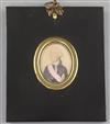 John Smart (1742-1811) Miniature of a Knight of the Realm, wearing a pink sash 1.75 x 1.5in.                                           
