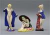 Three Royal Doulton Limited edition figures: 'The Bather' HN4244, 'Sunshine Girl' HN425 'The Swimmer' HN4246 tallest 19cm              