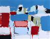 § Nicolas de Stael (1914-1955) 'Méditerranée (La Ciotat)', 1952-1953 16.5 x 21in.                                                      