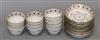 A set of 18th/19th century English tea bowls and saucers (ten of each),                                                                