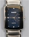 A stainless steel Rado Jubile quartz wristwatch.                                                                                       