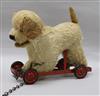 A Triang pull-a-long barking dog L.27cm                                                                                                