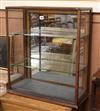 A glass display cabinet W.62cm                                                                                                         