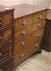 A Regency inlaid mahogany chest of drawers W.92cm                                                                                      