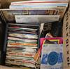 A collection of 78 and 45 RPM records                                                                                                  