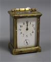 A brass alarum carriage clock H.10.5cm                                                                                                 