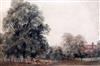 Peter de Wint (1748-1849) Deer in parkland 10.5 x 16.5in.                                                                              