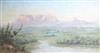 Edward Clark Churchill Mace (1864-1928), oil on canvas, Table Mountain, South Africa, signed, 38 x 70cm                                