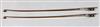 Two violin bows, one silver and the other gold mounted, unstamped,                                                                     