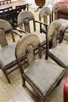 Wylie and Lochhead Ltd Glasgow, a set of six mahogany dining chairs (2 with arms)                                                      