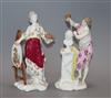 Two German porcelain figures of the Arts and Industry                                                                                  