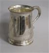 A George V silver mug, William Lister & Sons, London, 1931, 12.5 oz.                                                                   