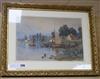 George Sheffield Jnr, watercolour, river landscape, signed and dated 1874, 9 x 14in.                                                   