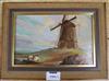 K. Napper, oil, landscape with windmill                                                                                                