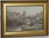 Charles Gregory, watercolour, The Mennow Bridge at Monmouth, signed                                                                    