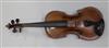 A French violin, attributed to Louis Guersan, Paris, c.1750, length of back 35.5cm (14in.), cased                                      