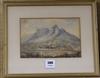 19th century South African School, watercolour, lion's head                                                                            