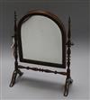 A Victorian mahogany toilet mirror height 36cm                                                                                         