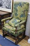 An 18th century French walnut armchair                                                                                                 