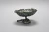 A cast bronze frog on lily pad pedestal bowl, diameter 13cm                                                                                                                                                                 