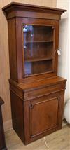 A Victorian mahogany bookcase cupboard W.74cm                                                                                          