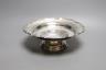 A modern silver pedestal dish, Frank Cobb & Co, Sheffield, 1982, diameter 24.3cm, 15oz.                                                                                                                                     