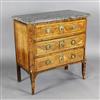 A late 18th century French kingwood petit commode, W.2ft 7in. D.1ft 5.5in. H.2ft 8.5in.                                                