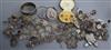 A quantity of assorted white metal jewellery.                                                                                          
