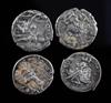Roman Republic (circa 137 BC), four silver Denarii, 15.4g gross                                                                        