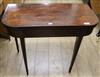 A George III mahogany card table W.92cm                                                                                                