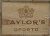 A case of six bottles of Taylor's Vintage Port, 1997, in unopened wooden case from The Wine Society.                                   