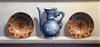 § Frederick Clifford Harrison (1901-1984) Isnik ewer and two Spanish plates 16.5 x 34.5in.                                             