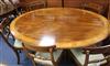 George III style breakfast table & 8 Regency style chairs                                                                              