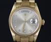 A gentleman's late 20th century 18ct gold and diamond set Rolex Oyster Perpetual Day-Date wrist watch,                                 