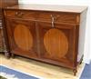 William Tillman. A pair of Georgian style mahogany side cabinets W.122cm                                                               