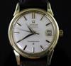 A gentleman's 1960's? steel and gold plated Omega Constellation chronometer automatic wrist watch,                                     