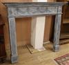 An Adam Design painted fire surround W.133cm                                                                                           