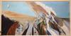 Keith Grant, oil on canvas, untitled abstract landscape, signed, 24 x 47.5in.                                                          