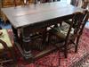 An 17th century oak refectory table, from Ludlow Castle c.1620 W.149cm                                                                 