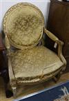 A 19th century giltwood fauteuil                                                                                                       