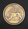 India, Opening of the Bombay Mint, 1828, a bronze medal with lion and palm tree design after Flaxman                                   