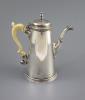 A George II silver coffee pot, by Robert Lucas                                                                                                                                                                              